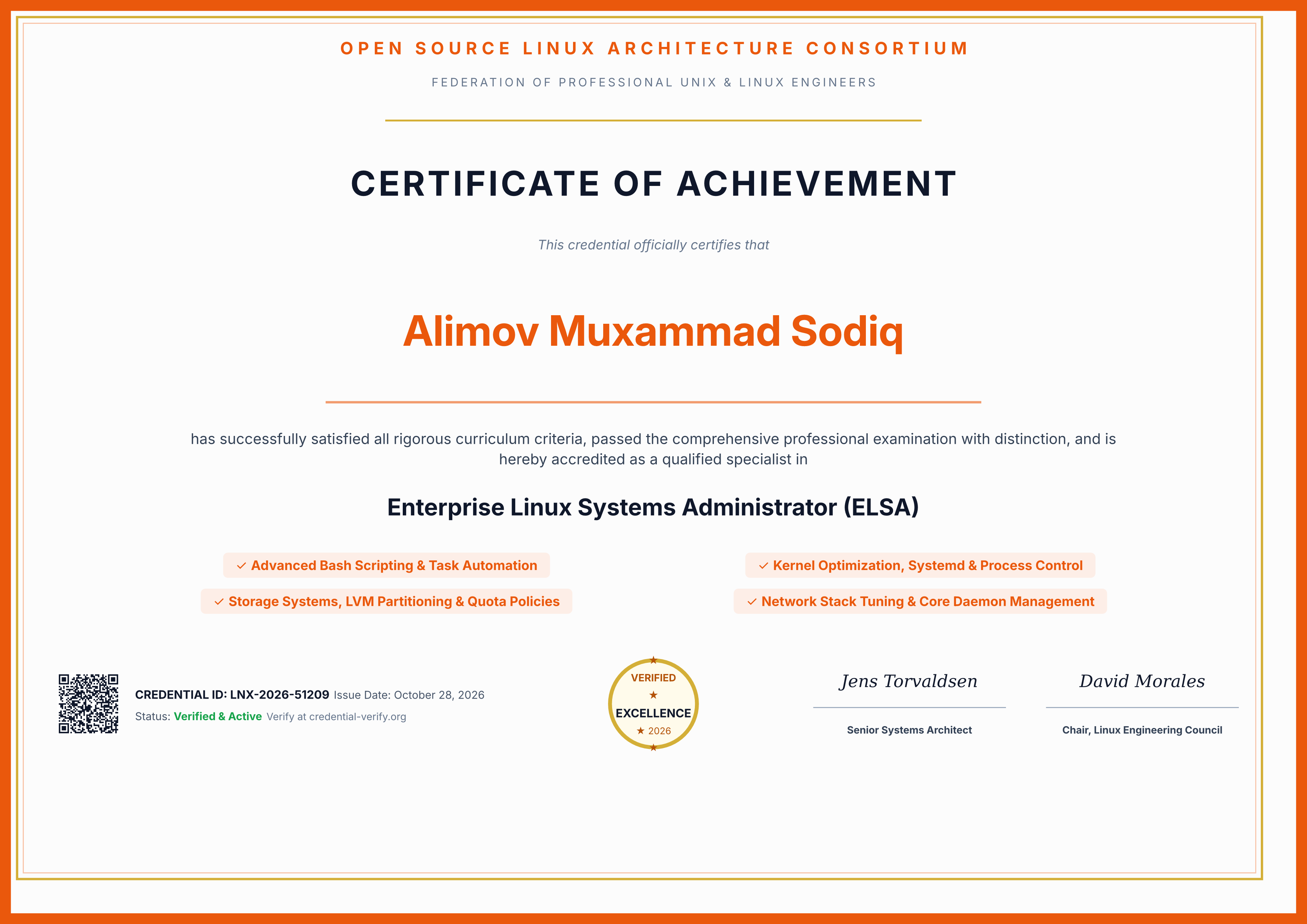 Enterprise Linux Administrator