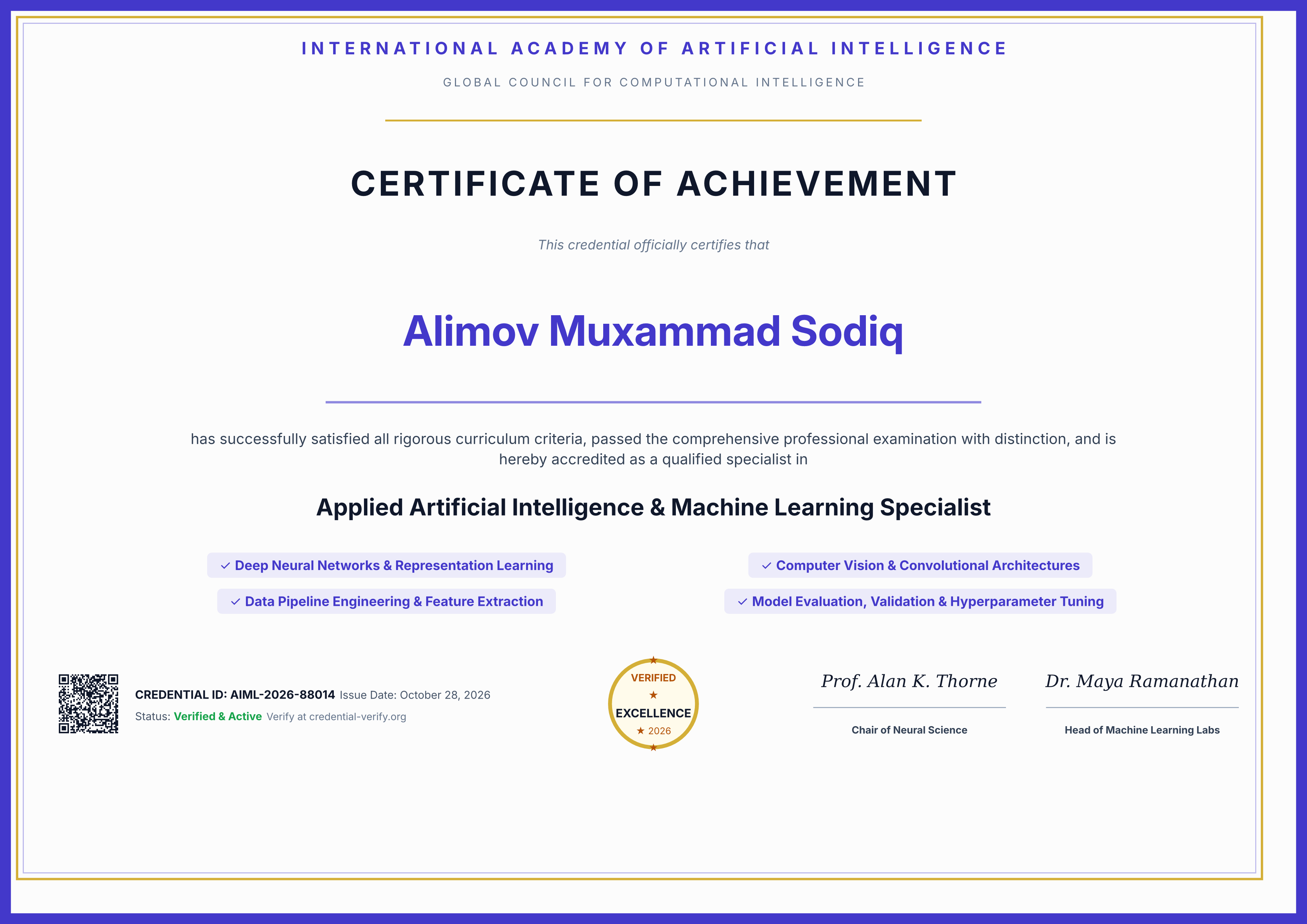 Applied AI & Machine Learning